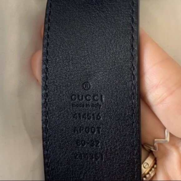 Gucci Double G 1.5" Belt 80cm - Picture 4 of 5